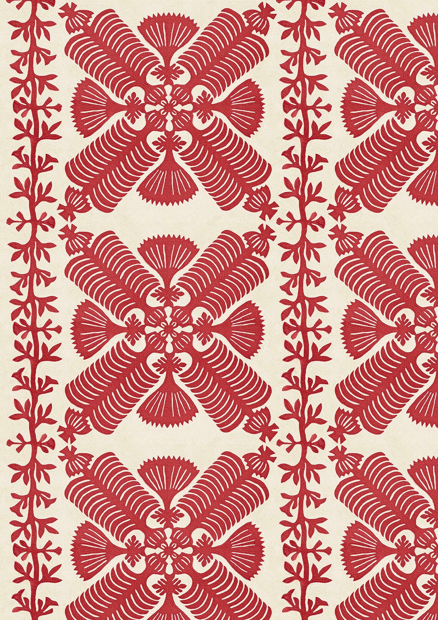 Hawaiian Coral – närbild — Lewis & Wood tyg