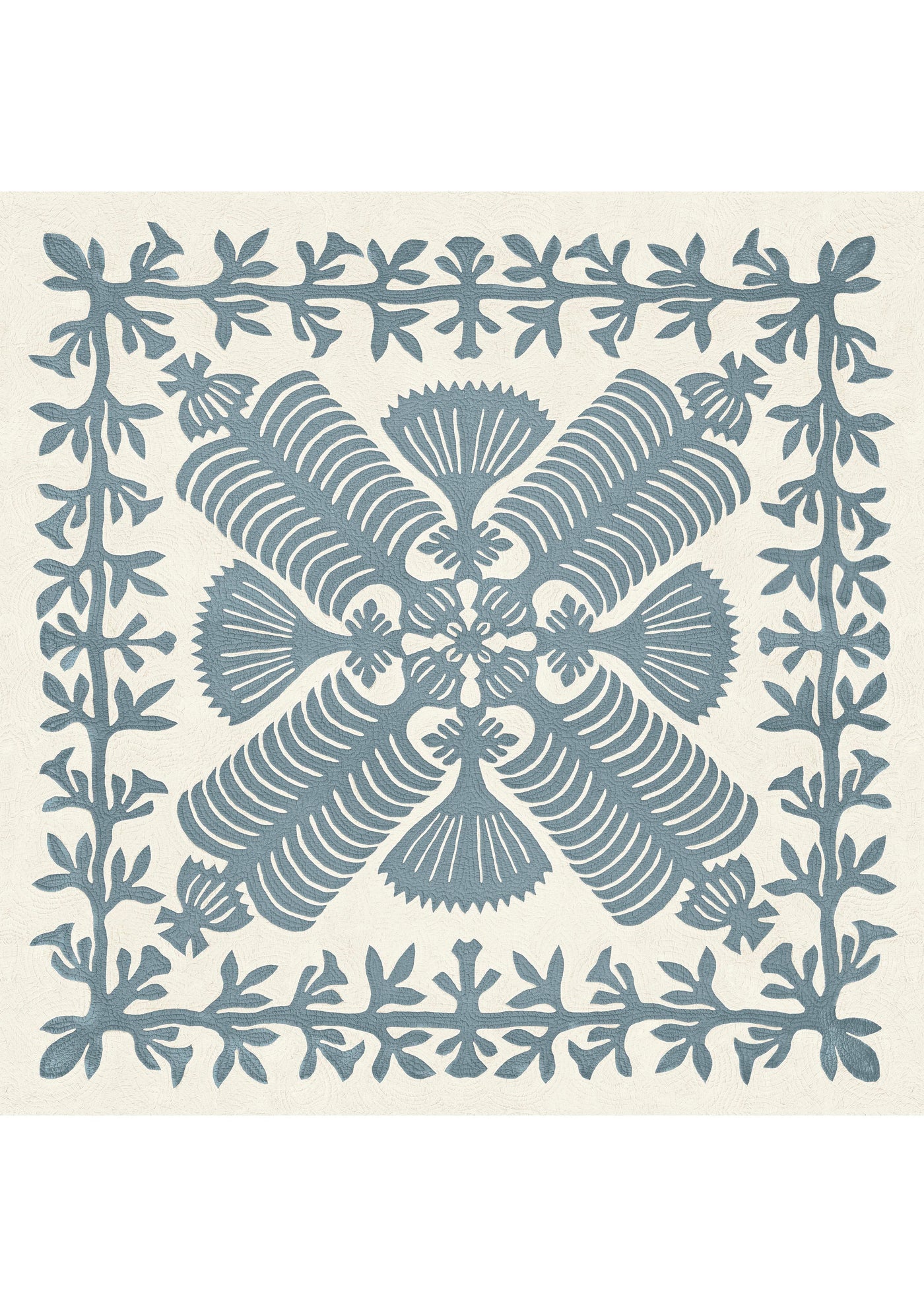 Hawaiian Quilt Bluebird – full quilt — Lewis & Wood tyg