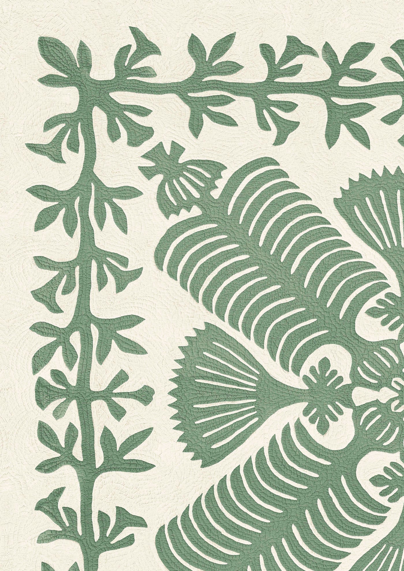 Hawaiian Quilt Cactus – närbild — Lewis & Wood tyg