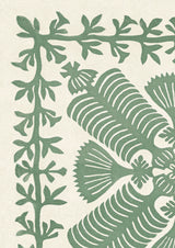 Hawaiian Quilt Cactus – närbild — Lewis & Wood tyg