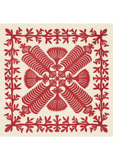Hawaiian Quilt Coral – full quilt — Lewis & Wood tyg