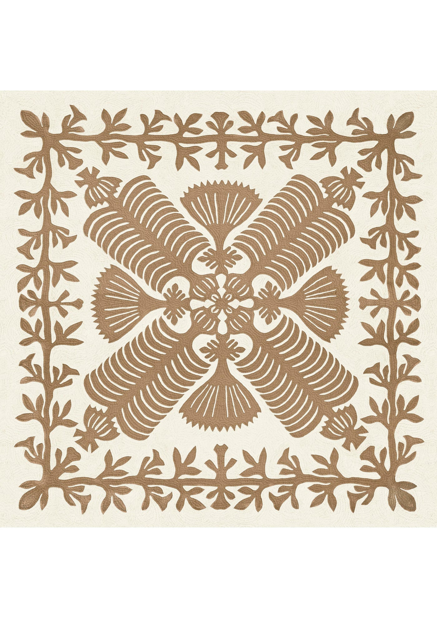 Hawaiian Quilt Sandalwood – hel bredd — Lewis & Wood tyg