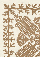 Hawaiian Quilt Sandalwood – närbild — Lewis & Wood tyg