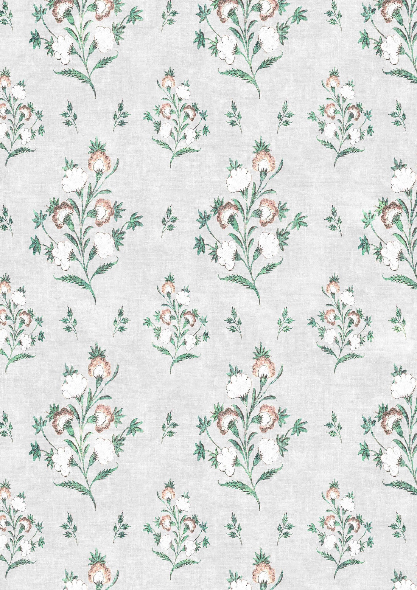 Hindi Rose Malachite – närbild — Lewis & Wood tyg