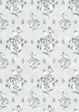 Hindi Rose Malachite – närbild — Lewis & Wood tyg