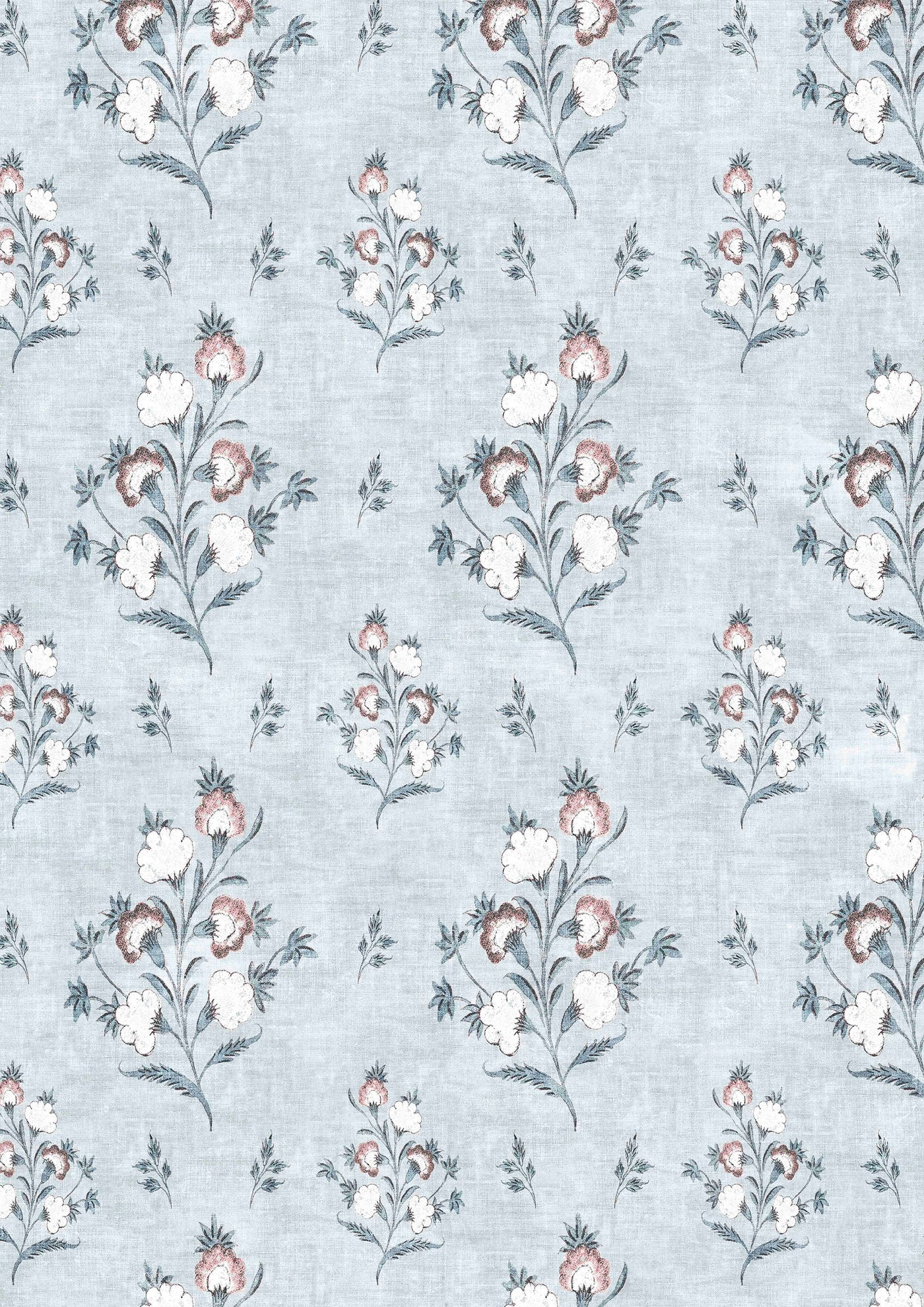 Hindi Rose Persian – närbild — Lewis & Wood tyg