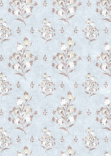 Hindi Rose Sherbet – närbild — Lewis & Wood tyg