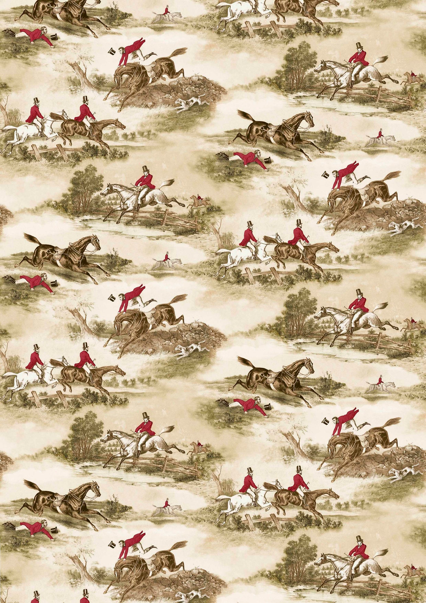 Hunting Scenes Hunting Scenes – hel bredd — Lewis & Wood tyg