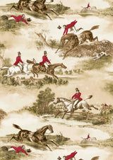 Hunting Scenes Hunting Scenes – närbild — Lewis & Wood tyg