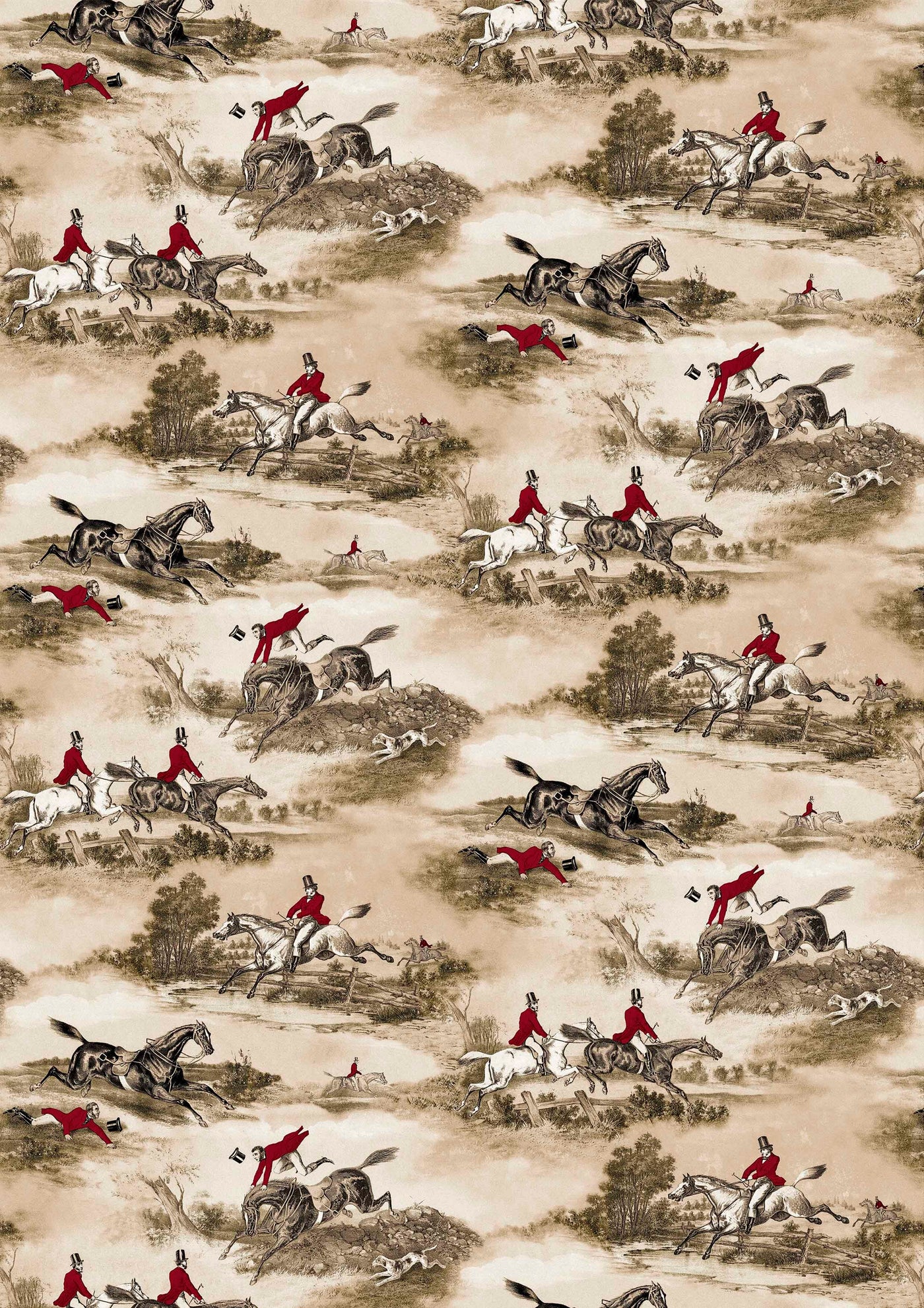 Hunting Scenes Hunting Scenes – hel bredd — Lewis & Wood tapet