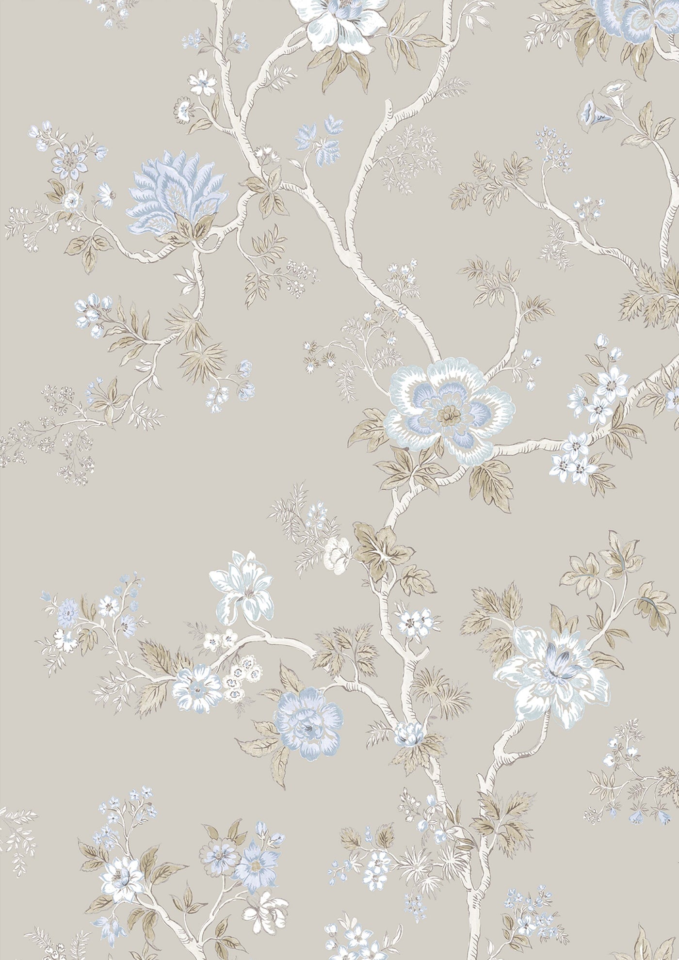 Indienne Wisteria – närbild — Lewis & Wood tyg