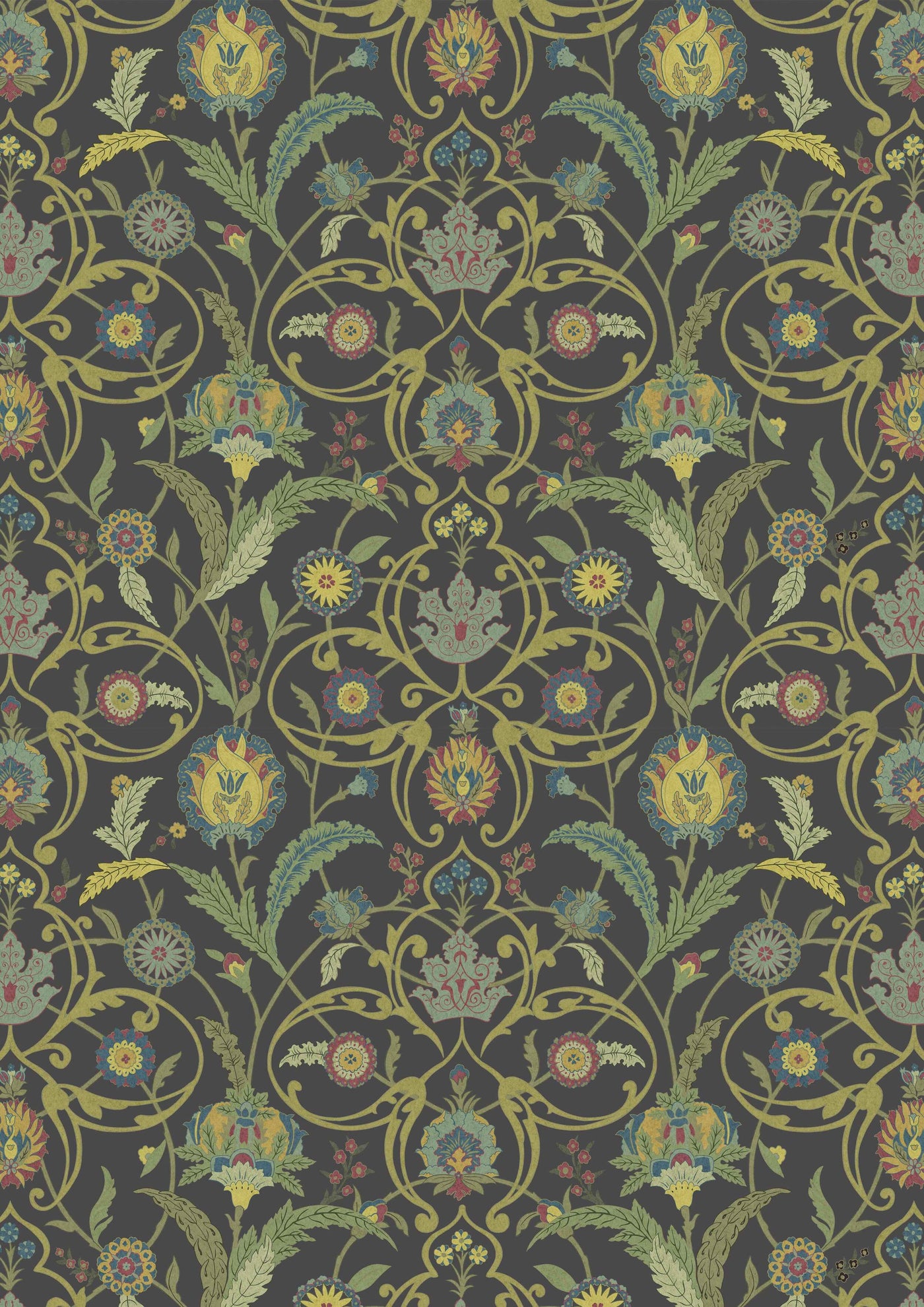 Ipek Damask Black Gold – hel bredd — Lewis & Wood tapet