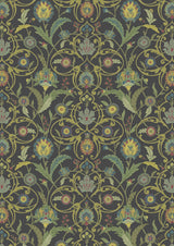 Ipek Damask Black Gold – hel bredd — Lewis & Wood tapet