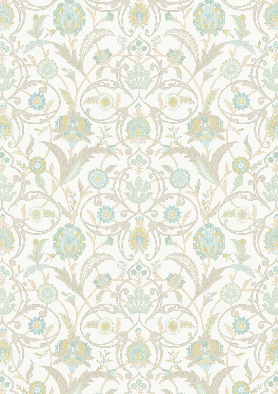 Ipek Damask Ceramic – hel bredd — Lewis & Wood tyg