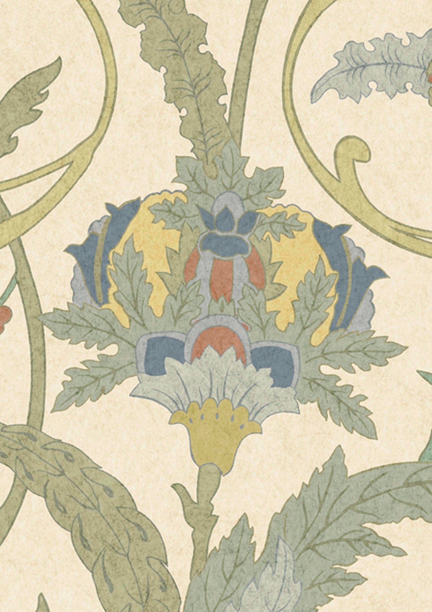Ipek Damask Pugin — Lewis & Wood tapet