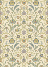 Ipek Damask Pugin – hel bredd — Lewis & Wood tapet