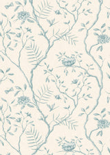Jasper Peony Aqua – hel bredd — Lewis & Wood tapet