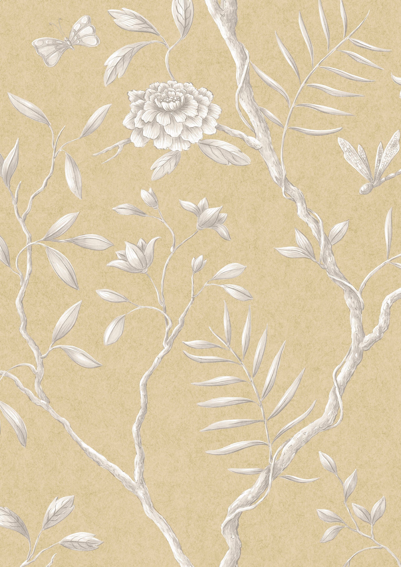 Jasper Peony Barley – närbild — Lewis & Wood tapet