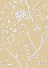 Jasper Peony Barley – närbild — Lewis & Wood tapet