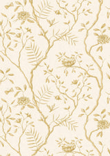 Jasper Peony Buttermilk Reverse – hel bredd — Lewis & Wood tapet