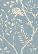 Jasper Peony Celestial – närbild — Lewis & Wood tapet