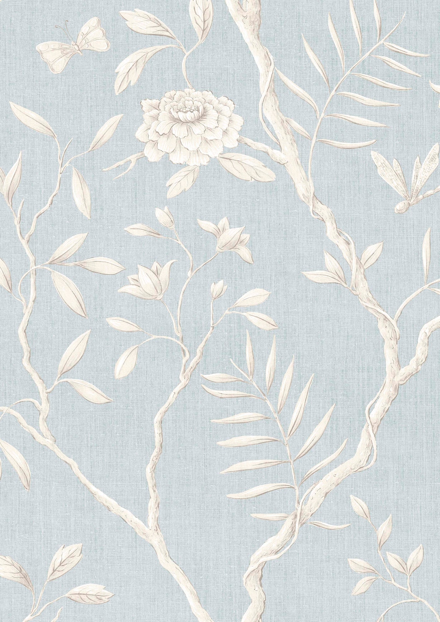 Jasper Peony Ciel – närbild — Lewis & Wood tapet