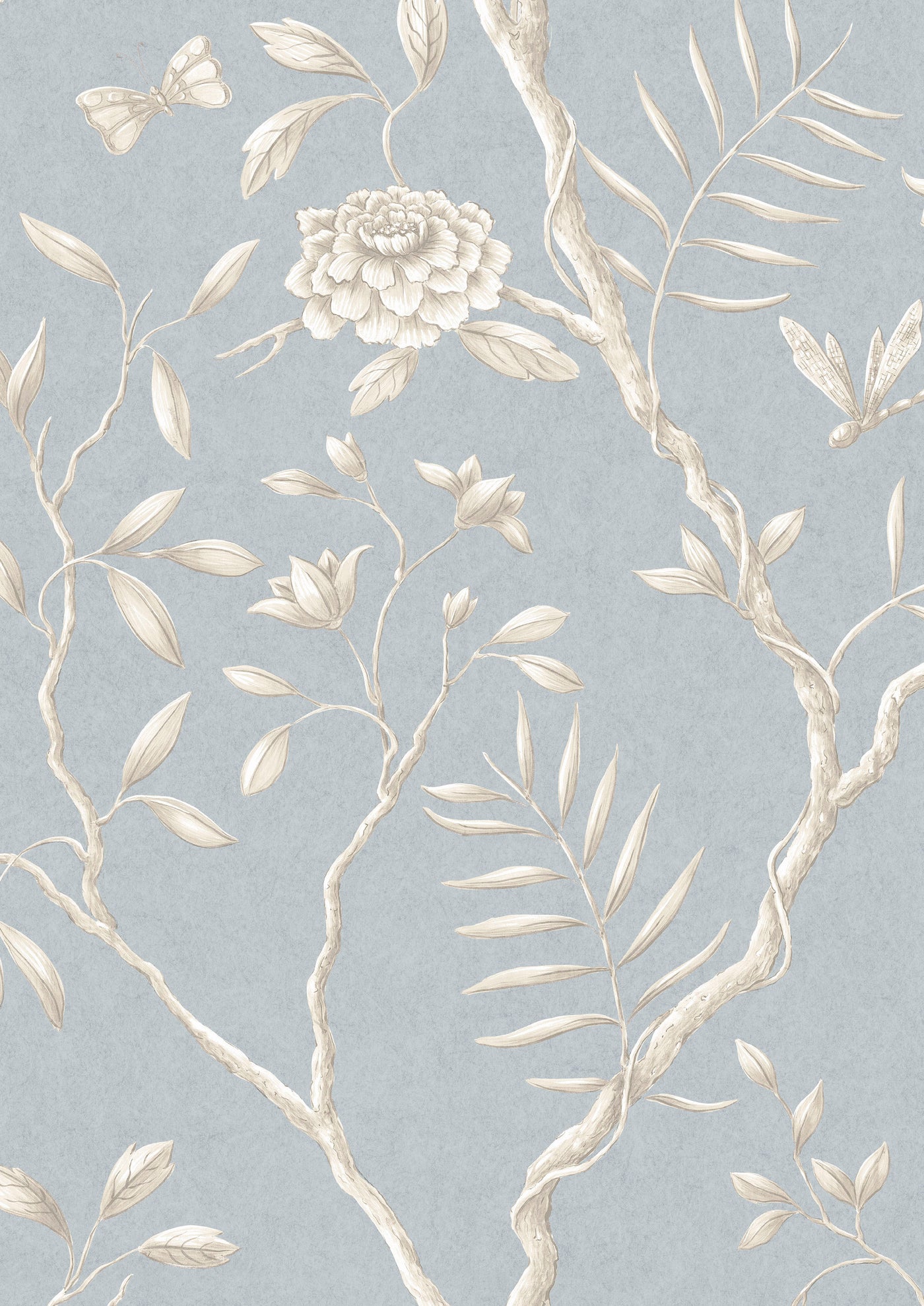 Jasper Peony Cirrus – närbild — Lewis & Wood tapet