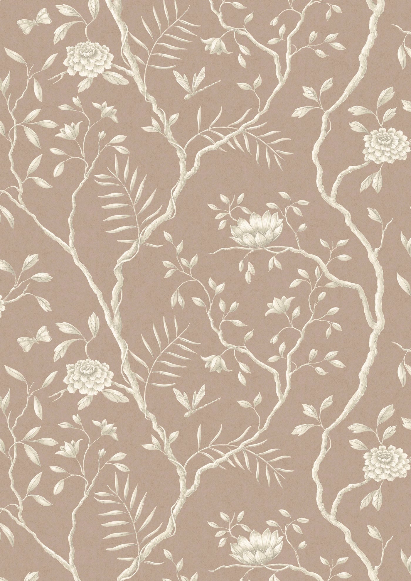 Jasper Peony Cocoa Rose – hel bredd — Lewis & Wood tapet