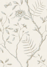 Jasper Peony Eucalyptus – närbild — Lewis & Wood tapet