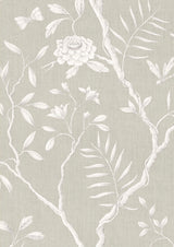 Jasper Peony Flax – närbild — Lewis & Wood tapet