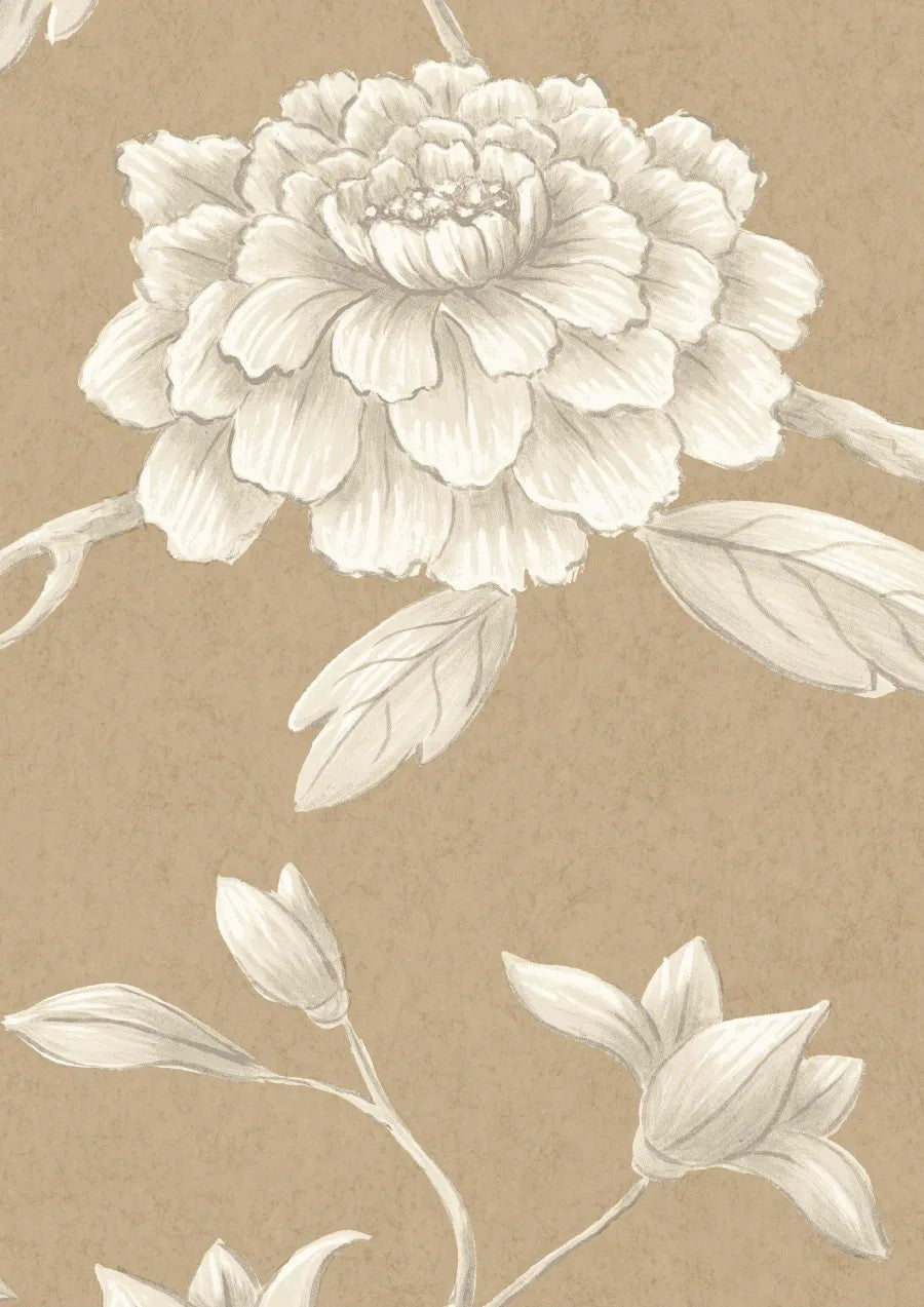 Jasper Peony Ginger — Lewis & Wood tapet