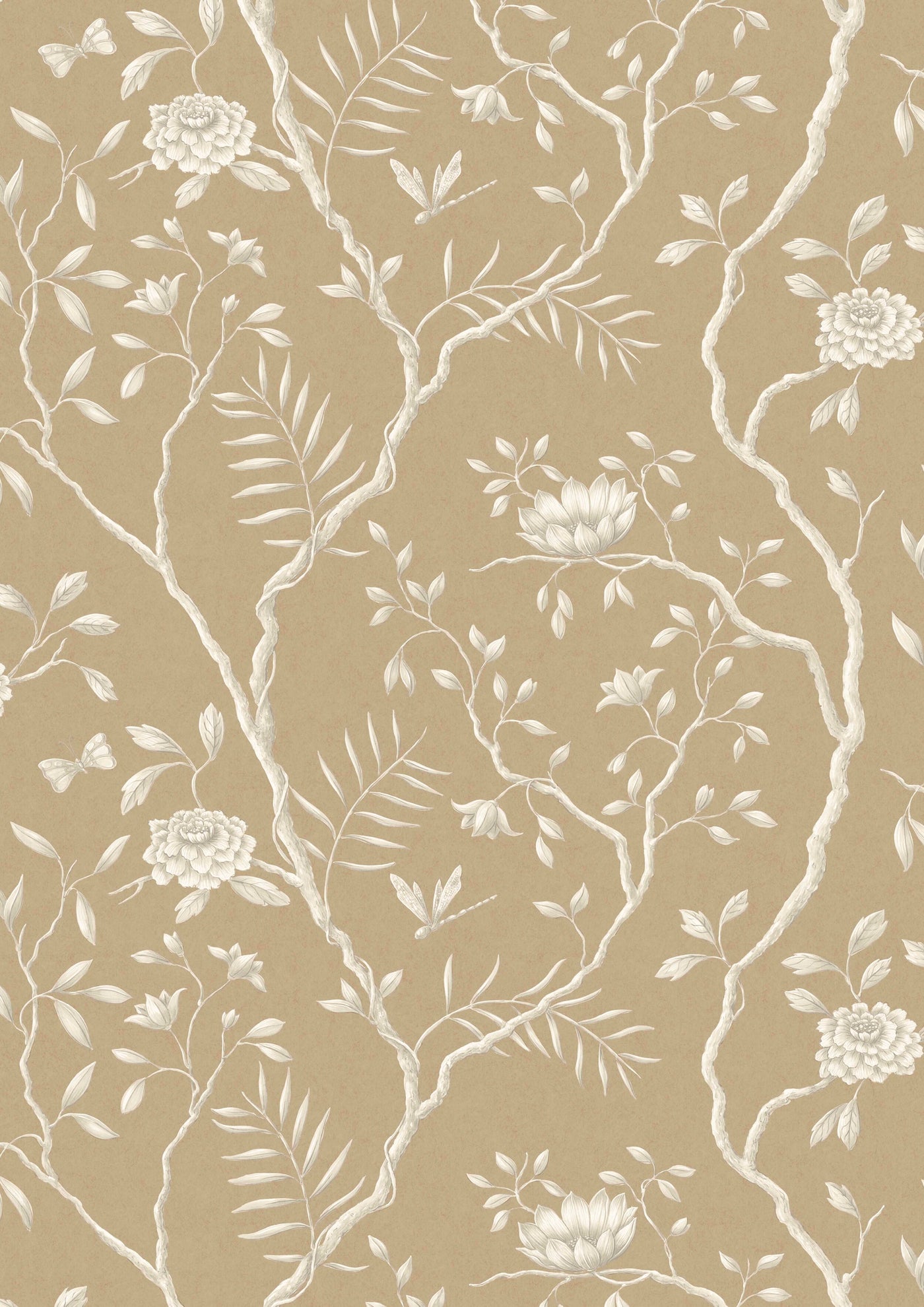 Jasper Peony Ginger – hel bredd — Lewis & Wood tapet