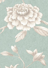 Jasper Peony Green Glaze — Lewis & Wood tapet