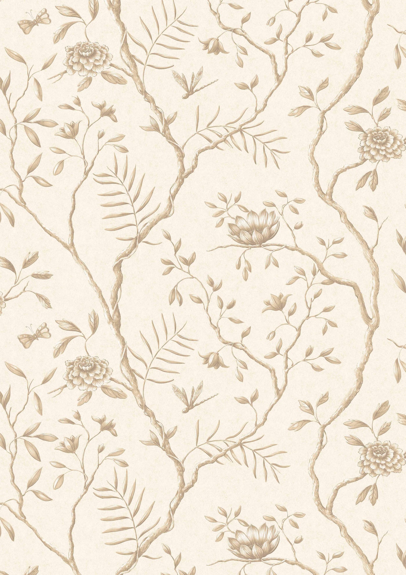 Jasper Peony Mocha – hel bredd — Lewis & Wood tapet