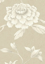 Jasper Peony Parchment — Lewis & Wood tapet