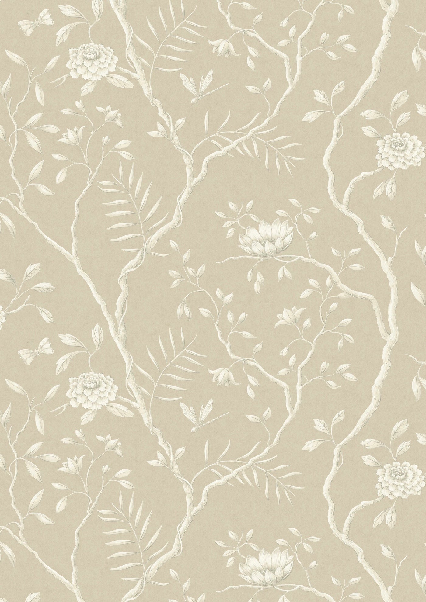 Jasper Peony Parchment – hel bredd — Lewis & Wood tapet