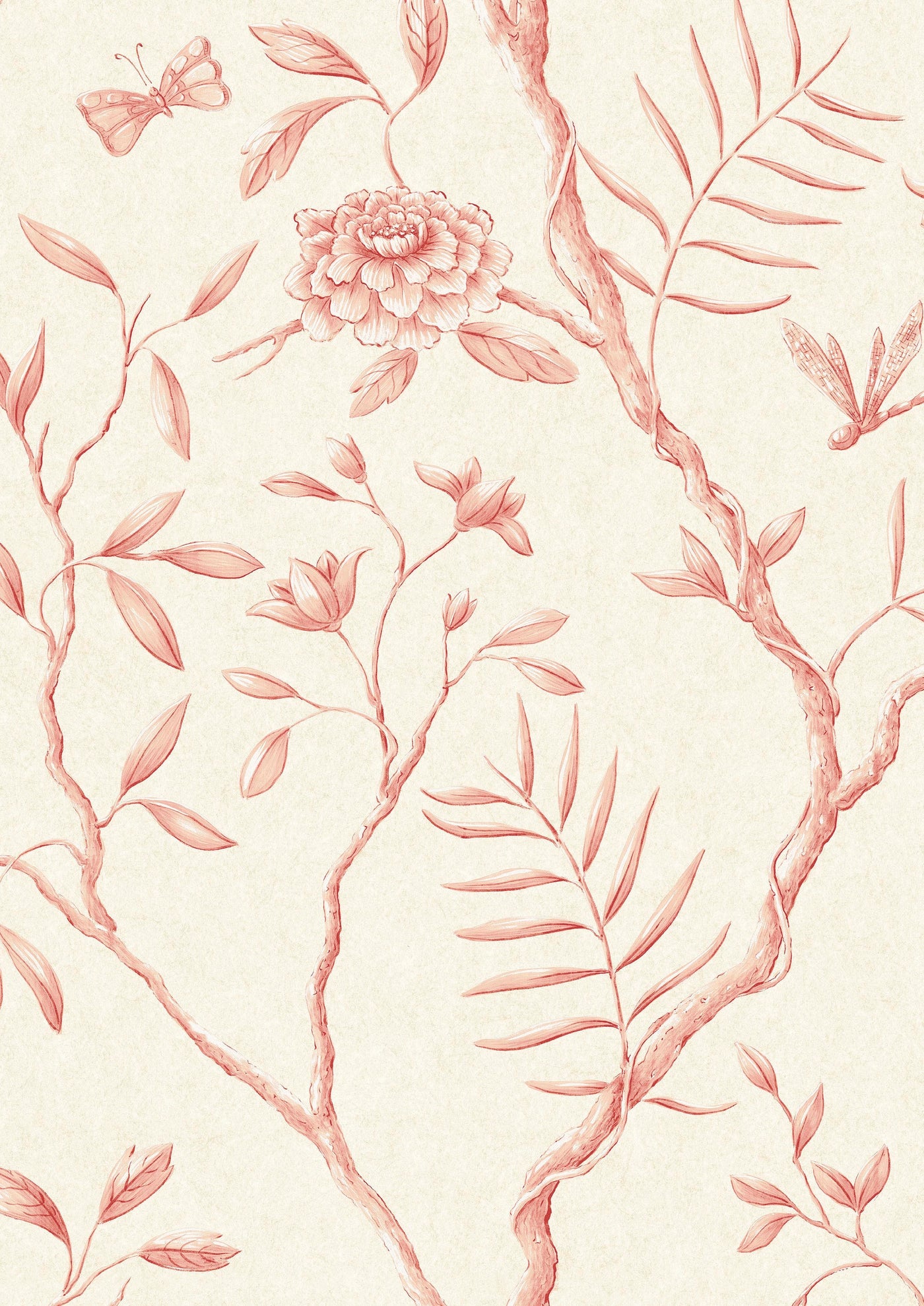 Jasper Peony Rose – närbild — Lewis & Wood tapet