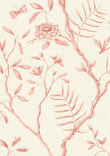 Jasper Peony Rose – närbild — Lewis & Wood tapet