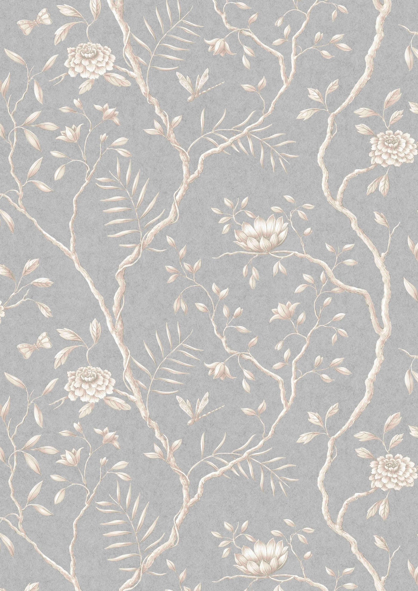 Jasper Peony Smoke – hel bredd — Lewis & Wood tapet