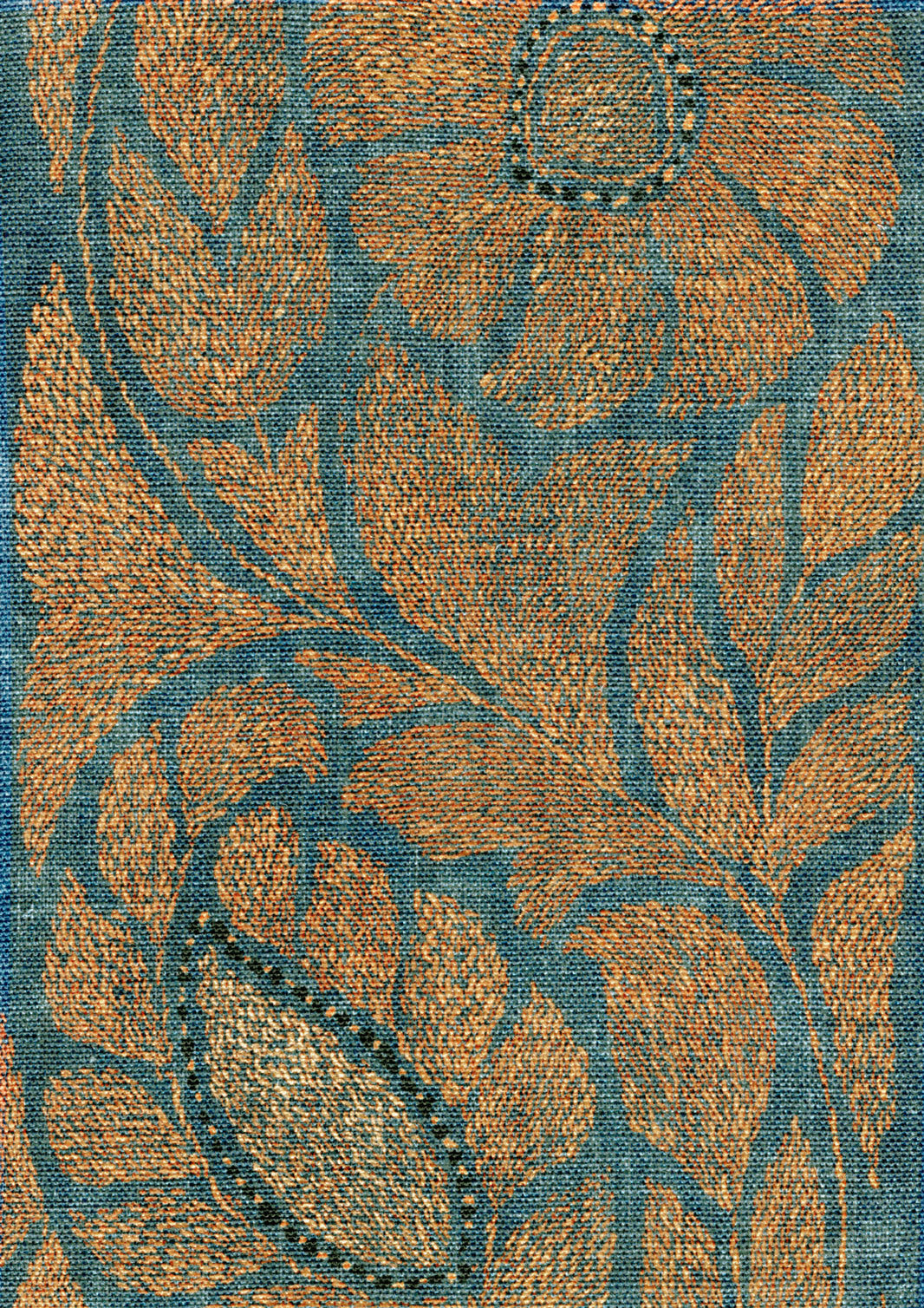 Kashmiri Tygprov Copper Blue