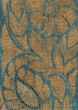 Kashmiri Tygprov Copper Blue