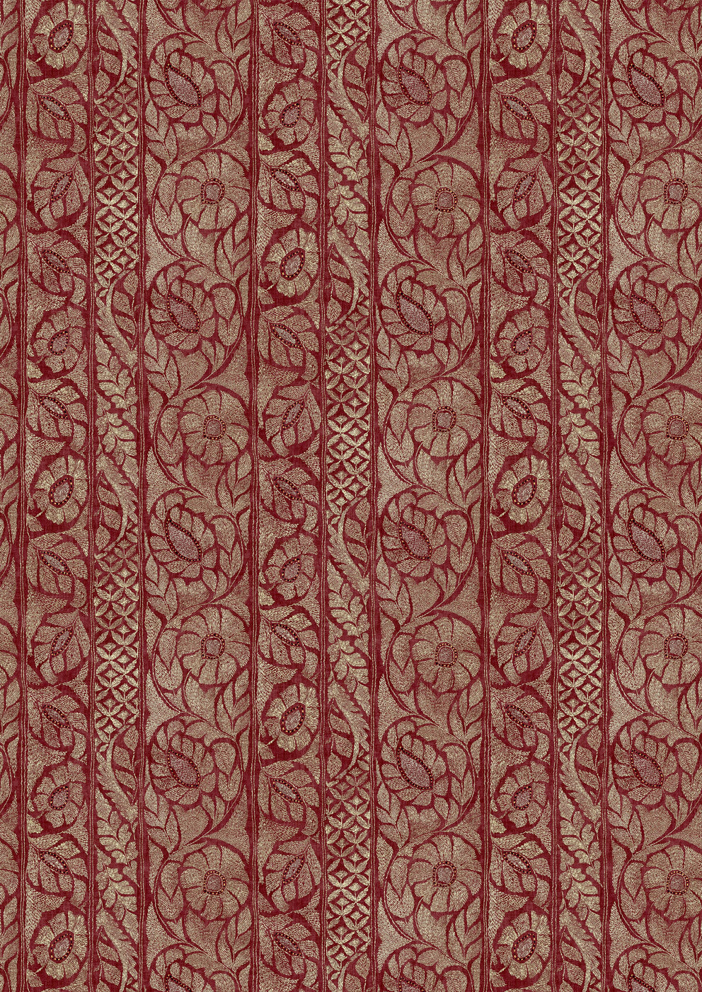 Kashmiri Garnet Gold – hel bredd — Lewis & Wood tapet