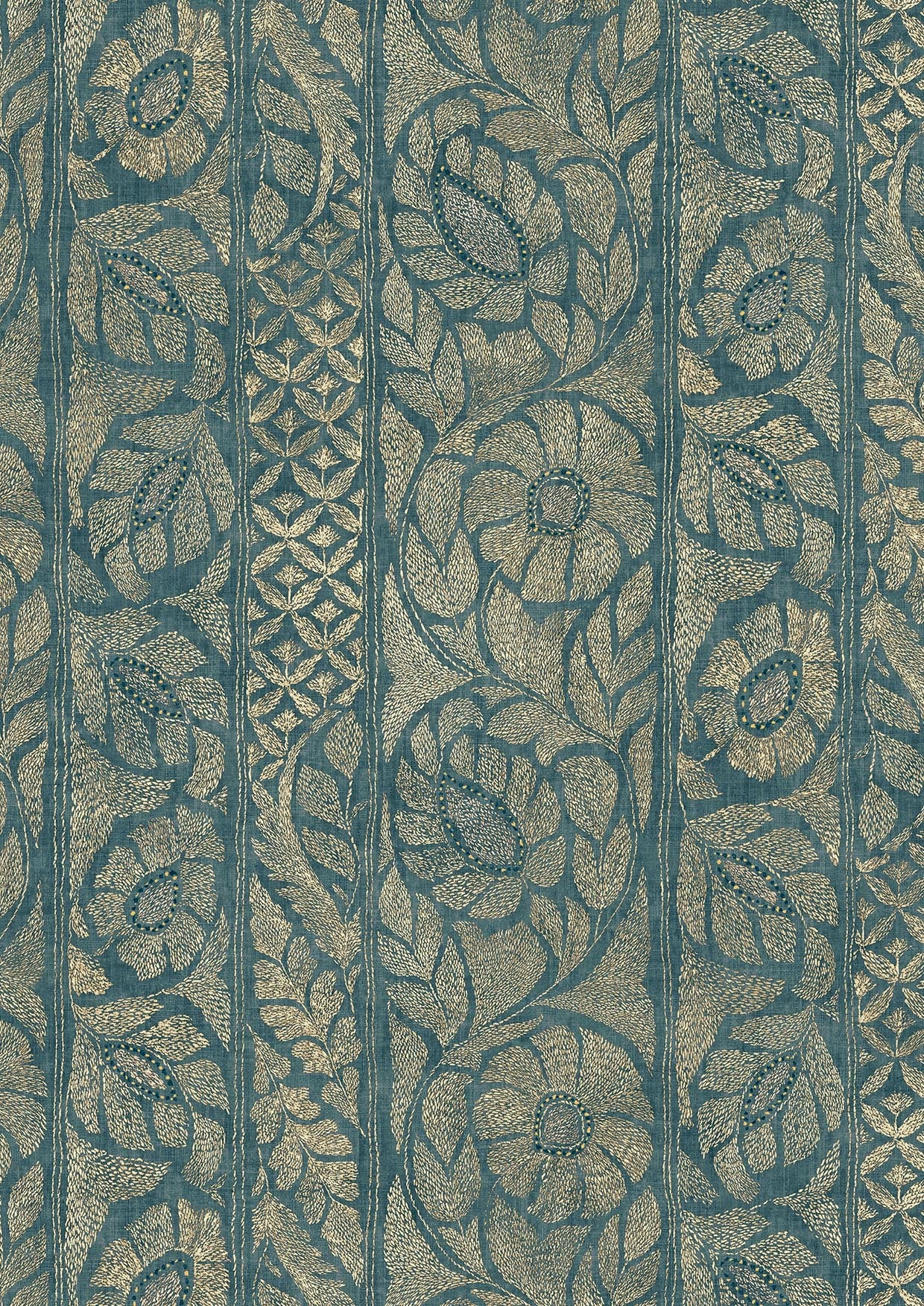 Kashmiri Marmara Gold – närbild — Lewis & Wood tapet