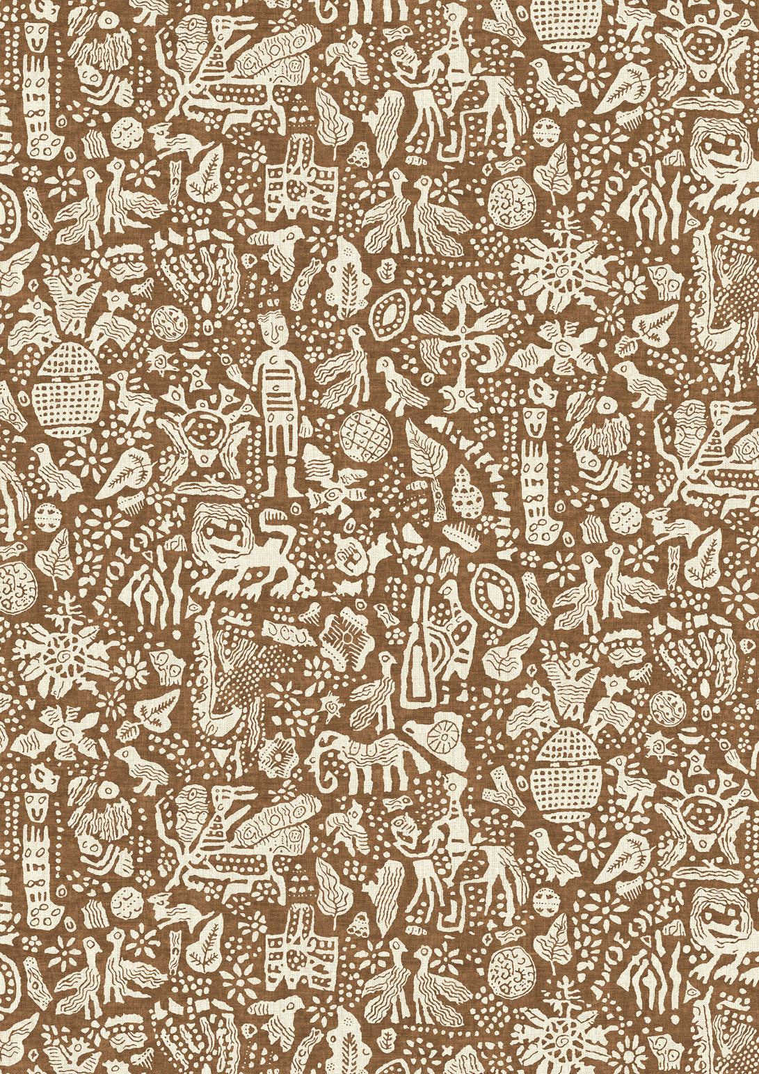 Minna Maze Ginger – närbild — Lewis & Wood tapet