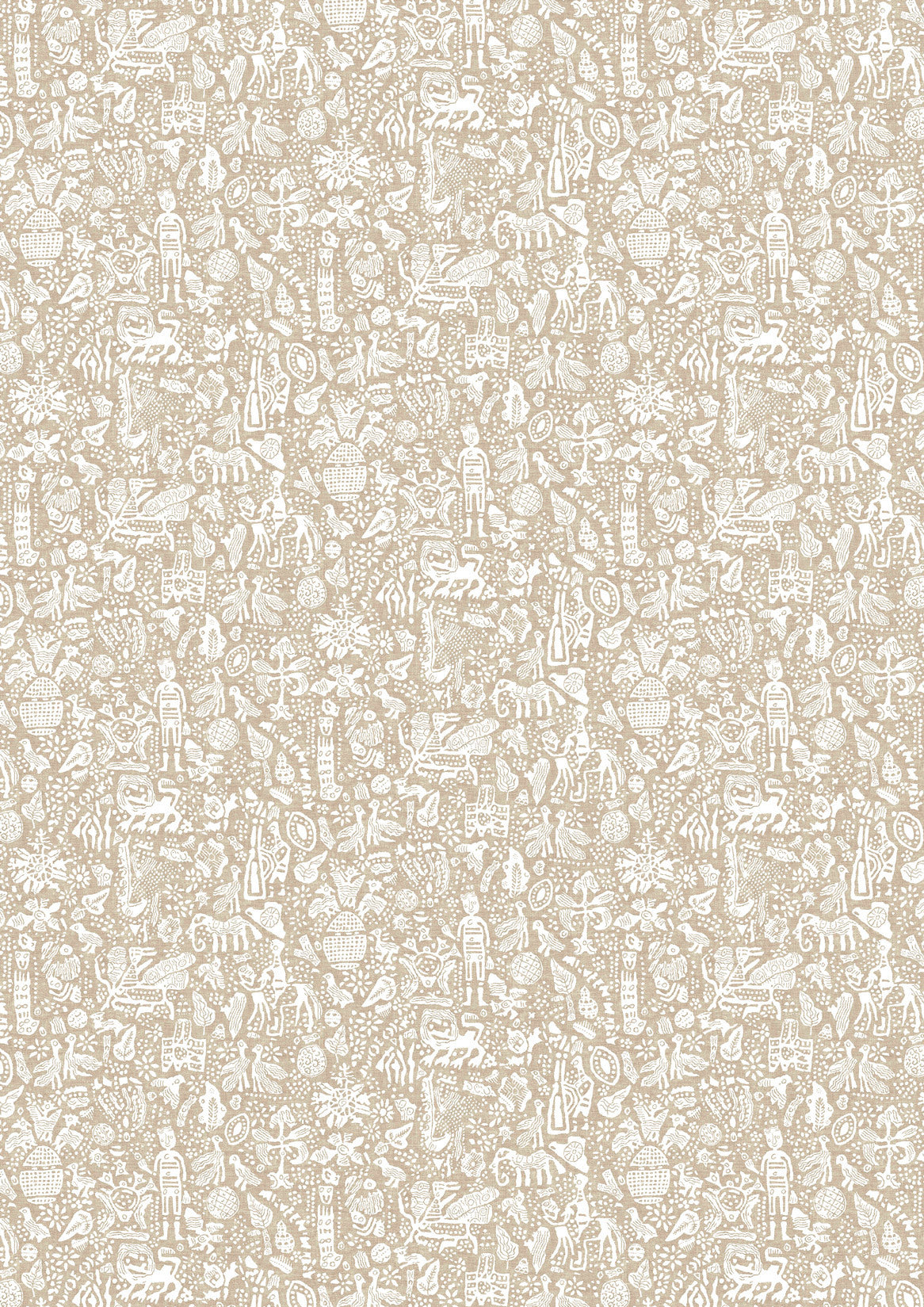Minna Maze Raffia – hel bredd — Lewis & Wood tapet