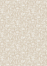 Minna Maze Raffia – hel bredd — Lewis & Wood tapet