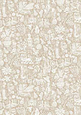 Minna Maze Raffia – närbild — Lewis & Wood tyg