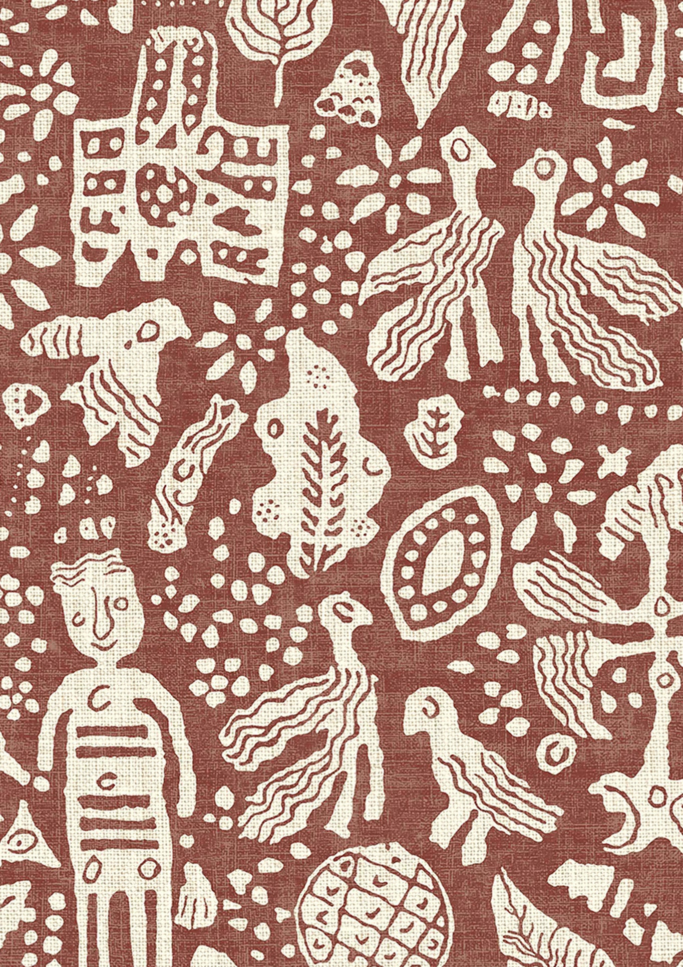 Minna Maze Tapetprov Russet