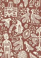 Minna Maze Tapetprov Russet