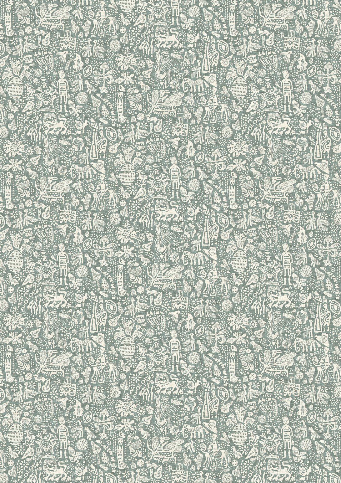 Minna Maze Sage – hel bredd — Lewis & Wood tapet